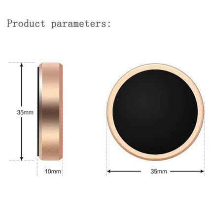 A8 Car Magnetic Phone Holder With Strong Adhesive Mounting - gold zinc alloy 35mm round slim metal car dashboard mount