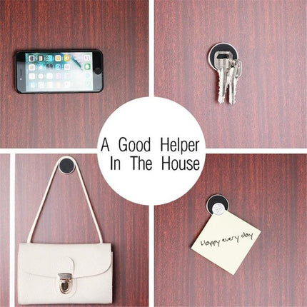 A8 Car Magnetic Phone Holder With Strong Adhesive Mounting compact zinc alloy dashboard mount holding phone keys and notes