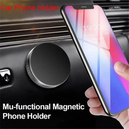 A8 Car Magnetic Phone Holder With Strong Adhesive Mounting - zinc alloy dashboard magnetic mount for hands-free phone use