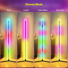 RGB Atmospheric Floor Lamp with Remote Control for Vibrant Ambiance