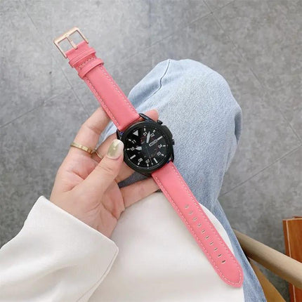 Leather Slim Strap For Samsung Galaxy Watch4 40mm 44mm