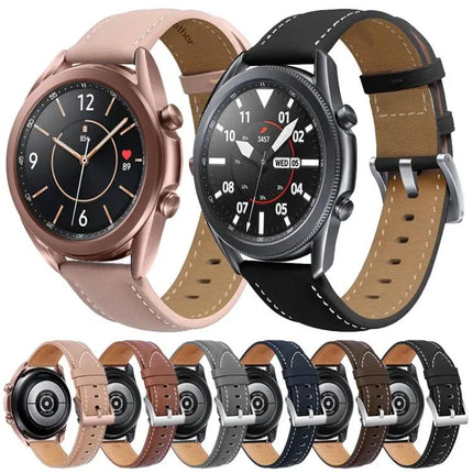 Leather Slim Strap For Samsung Galaxy Watch4 40mm 44mm