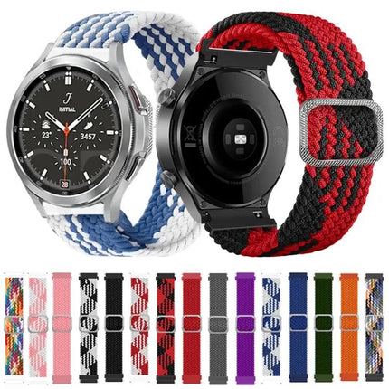 Nylon Braided Watch Band For Samsung Galaxy Watch4 40mm 44mm