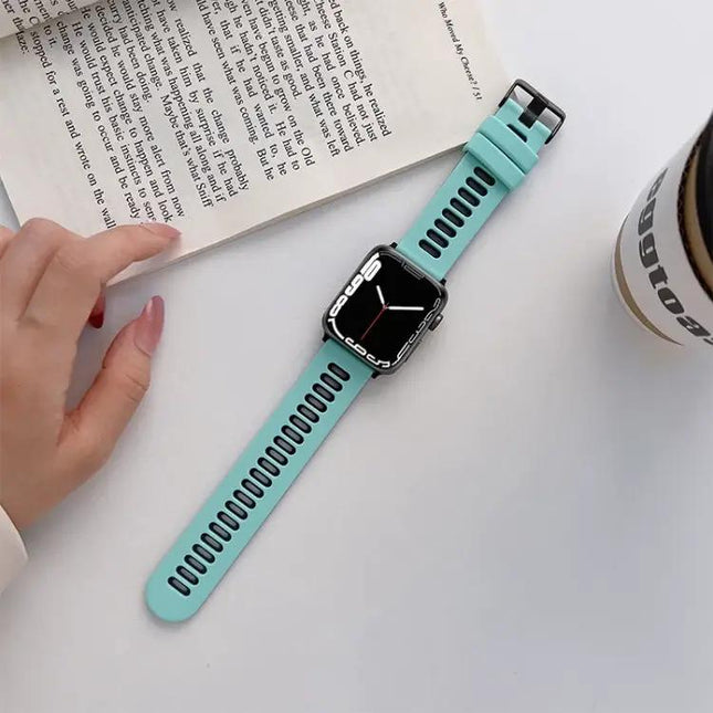 Silicone Replacement Watch Band for Apple Watch 38-45mm | Syndmart
