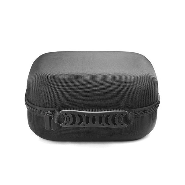 Sony Compact Protective Carry Case For Neck Mounted Speakers, slim zippered black hard shell with handle, padded insert