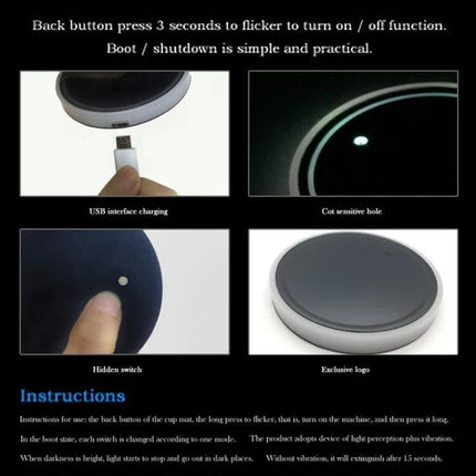 Car Acrylic USB Charger With Multicolor LED Ambience showing USB port, touch sensor, hidden switch and glowing LED ring