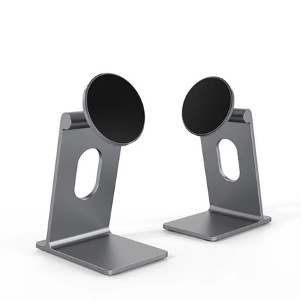 R-JUST Square Desktop Magnetic Holder for Phones with Adjustable Angle, aluminum alloy magnetic phone stand for hands-free video calls