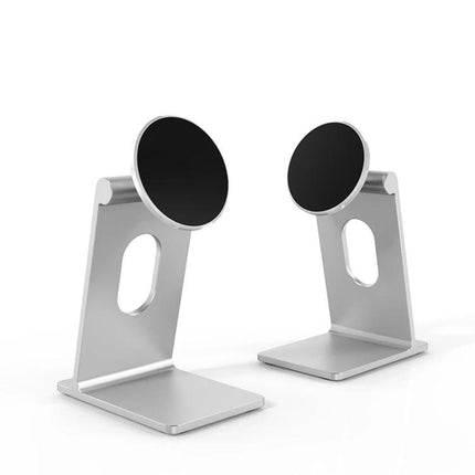 R-JUST Square Desktop Magnetic Holder for Phones with Adjustable Angle - aluminum alloy magnetic phone desk stand for hands-free video calls