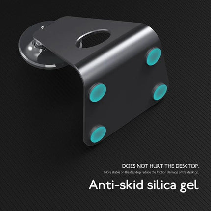 R-JUST Round Desktop Magnetic Holder for Stable Phone Placement - aluminum alloy desk phone stand with anti-skid silica gel pads