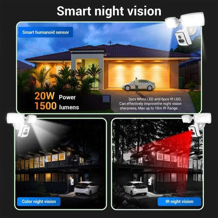 ESCAM QF612 Outdoor WiFi Security Camera with Floodlight