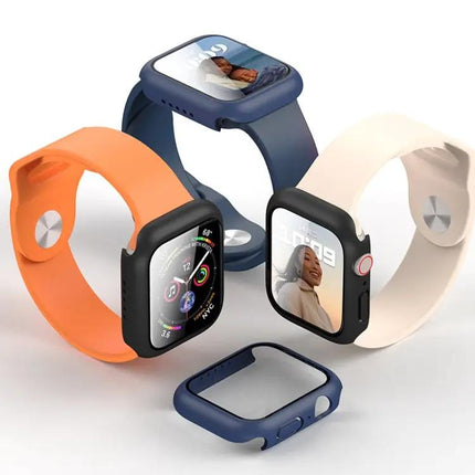 ROCK 2-in-1 Tempered Glass Case For Apple Watch 41/45mm