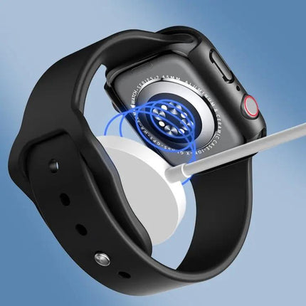 ROCK 2-in-1 Tempered Glass Case For Apple Watch 41/45mm