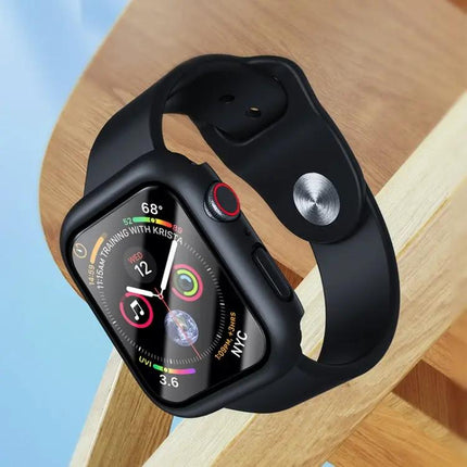 ROCK 2-in-1 Tempered Glass Case For Apple Watch 41/45mm