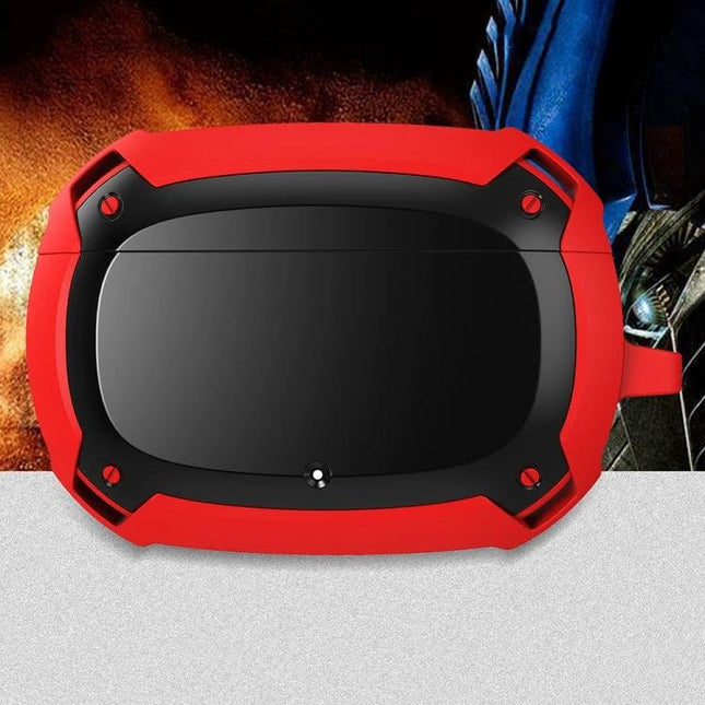 Bumblebee Armor Case for Everyday Earbud Protection and Carrying - red rugged protective earbud case for commuting and gym