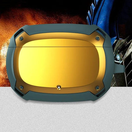 Bumblebee Armor Case for Everyday Earbud Protection and Carrying — rugged yellow and gray protective earbud case