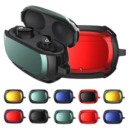 Bumblebee Armor Case for Everyday Earbud Protection and Carrying - rugged colorful protective earbud case with open lid and earbuds