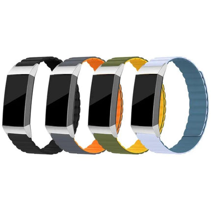 Silicone Magnetic Watch Band For Fitbit Charge 2/3/4/5