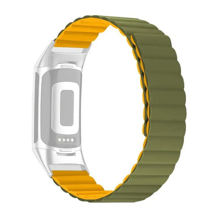 Silicone Magnetic Watch Band For Fitbit Charge 2/3/4/5