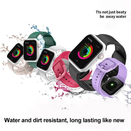 Adjustable Silicone Replacement Band For Apple Watch 38-45mm