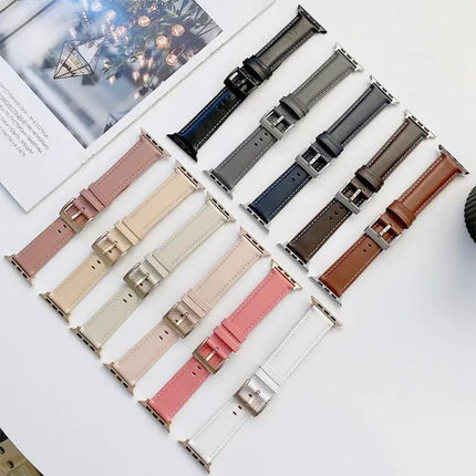 Genuine Leather Apple Watch Band Compatible 38-45mm