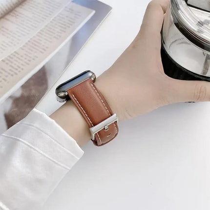 Genuine Leather Apple Watch Band Compatible 38-45mm