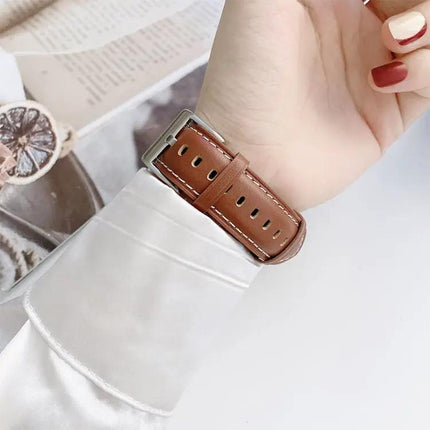 Genuine Leather Apple Watch Band Compatible 38-45mm