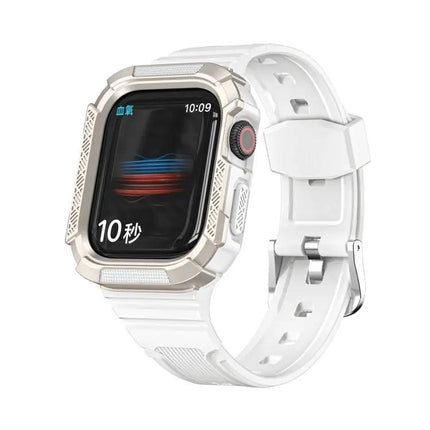 Two-Color Armor Integrated Apple Watch Band TPU PC 41/44mm