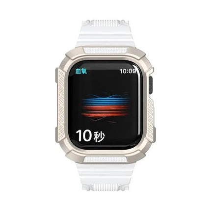 Two-Color Armor Integrated Apple Watch Band TPU PC 41/44mm