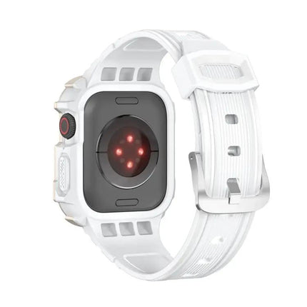 Two-Color Armor Integrated Apple Watch Band TPU PC 41/44mm