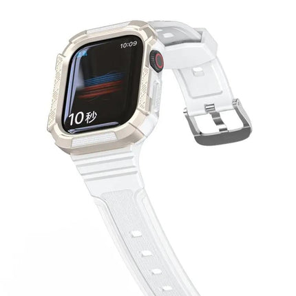 Two-Color Armor Integrated Apple Watch Band TPU PC 41/44mm
