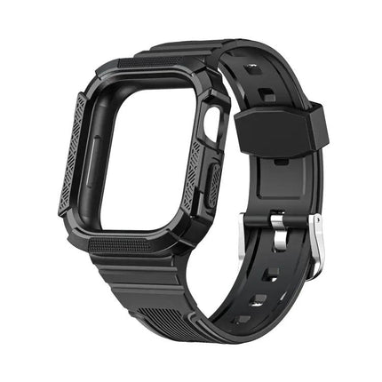 Two-Color Armor Integrated Apple Watch Band TPU PC 41/44mm