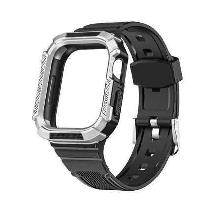 Two-Color Armor Integrated Apple Watch Band TPU PC 41/44mm