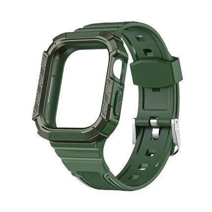 Two-Color Armor Integrated Apple Watch Band TPU PC 41/44mm