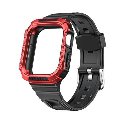 Two-Color Armor Integrated Apple Watch Band TPU PC 41/44mm