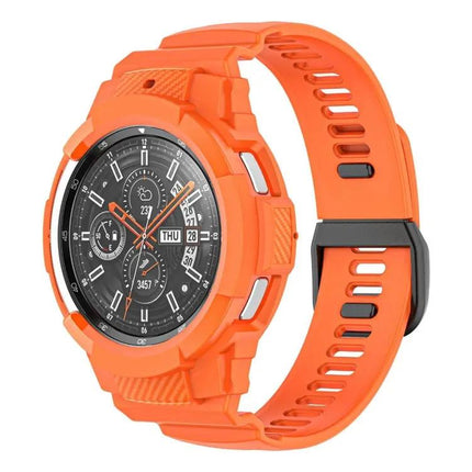 Carbon Fiber Silicone Watch Band For Samsung Galaxy Watch4