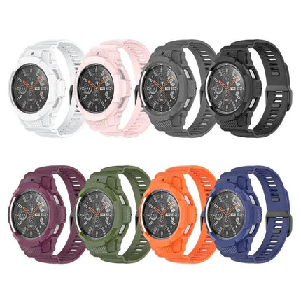 Carbon Fiber Silicone Watch Band For Samsung Galaxy Watch4