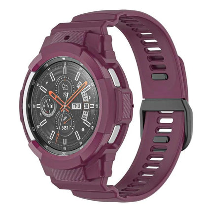 Carbon Fiber Silicone Watch Band For Samsung Galaxy Watch4