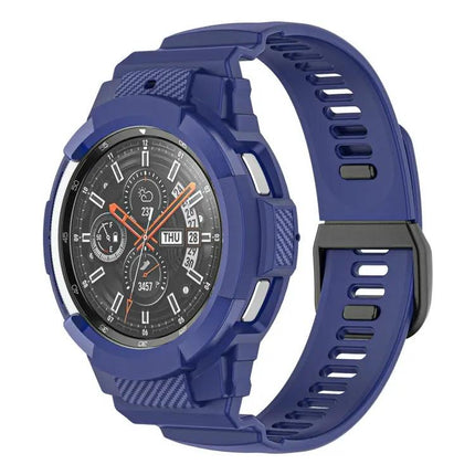 Carbon Fiber Silicone Watch Band For Samsung Galaxy Watch4
