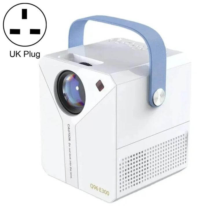 Q96 E300 Smart Portable 4K HD Projector with Infrared Remote Control, US Plug