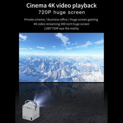 Q96 E300 Smart Portable 4K HD Projector with US Plug