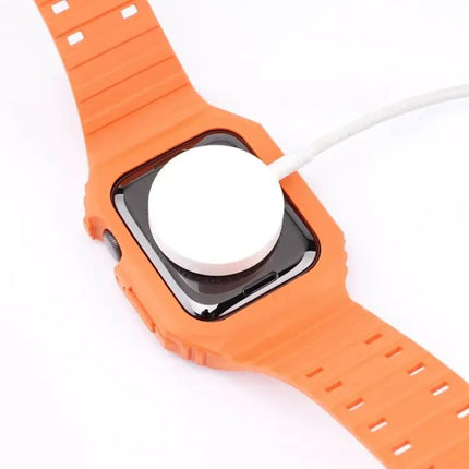 Two-Tone Silicone Apple Watch Band 38/40/41/42/44/45mm