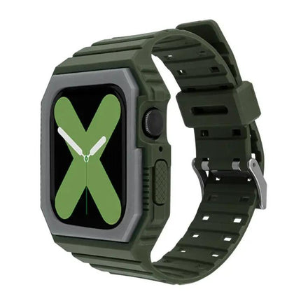 Two-Tone Silicone Apple Watch Band 38/40/41/42/44/45mm