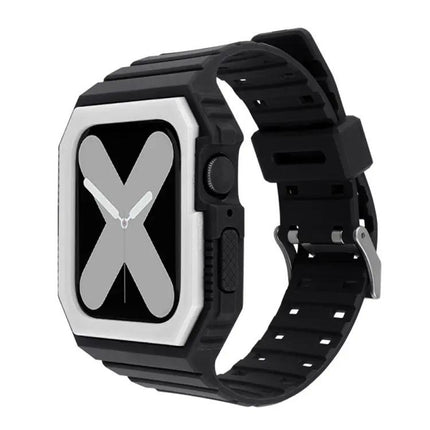 Two-Tone Silicone Apple Watch Band 38/40/41/42/44/45mm