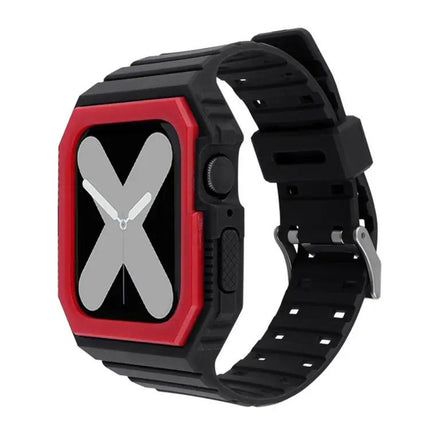 Two-Tone Silicone Apple Watch Band 38/40/41/42/44/45mm