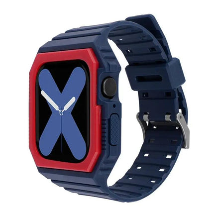 Two-Tone Silicone Apple Watch Band 38/40/41/42/44/45mm