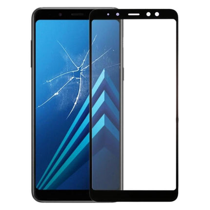 Replacement Screen Glass for Samsung Phones in Daily Use - Samsung Galaxy A7 2018 A750 replacement outer glass showing cracked screen and new glass panel