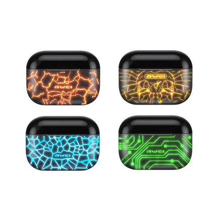 Awei Wireless Earbuds For Calls And Daily Music Use neon lightning case designs for commuting gym and hands-free calls