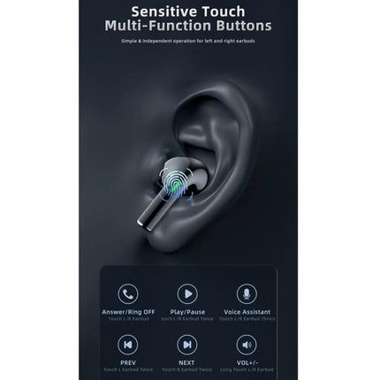 Awei Wireless Earbuds For Calls And Daily Music Use with touch controls, sweat resistant T29 PRO for commuting and workouts