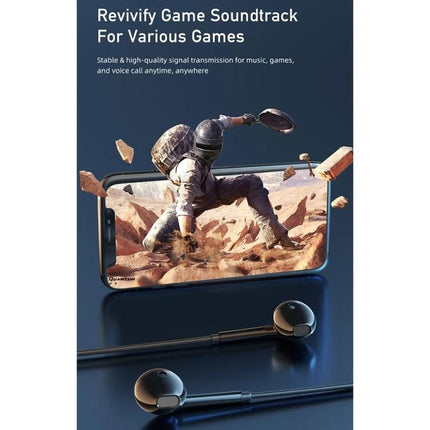 Awei Semi In Ear Wired Earphones For Daily Commuting And Casual Use black wired earphones with gaming phone scene