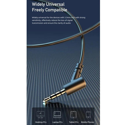 Awei Semi In Ear Wired Earphones For Daily Commuting And Casual Use 3.5mm angled jack on carbon surface, black cable